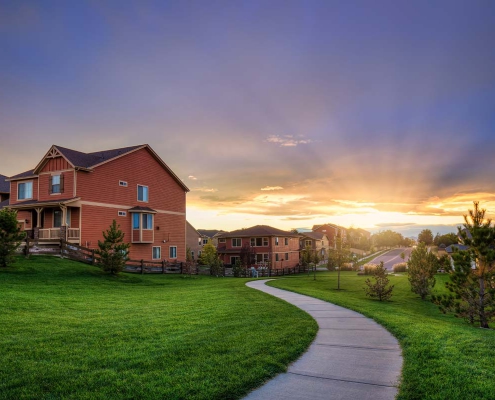 Neighborhood View in Parker Colorado