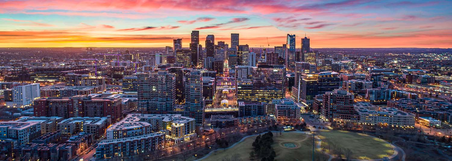 Downtown Denver SKyline Sunset